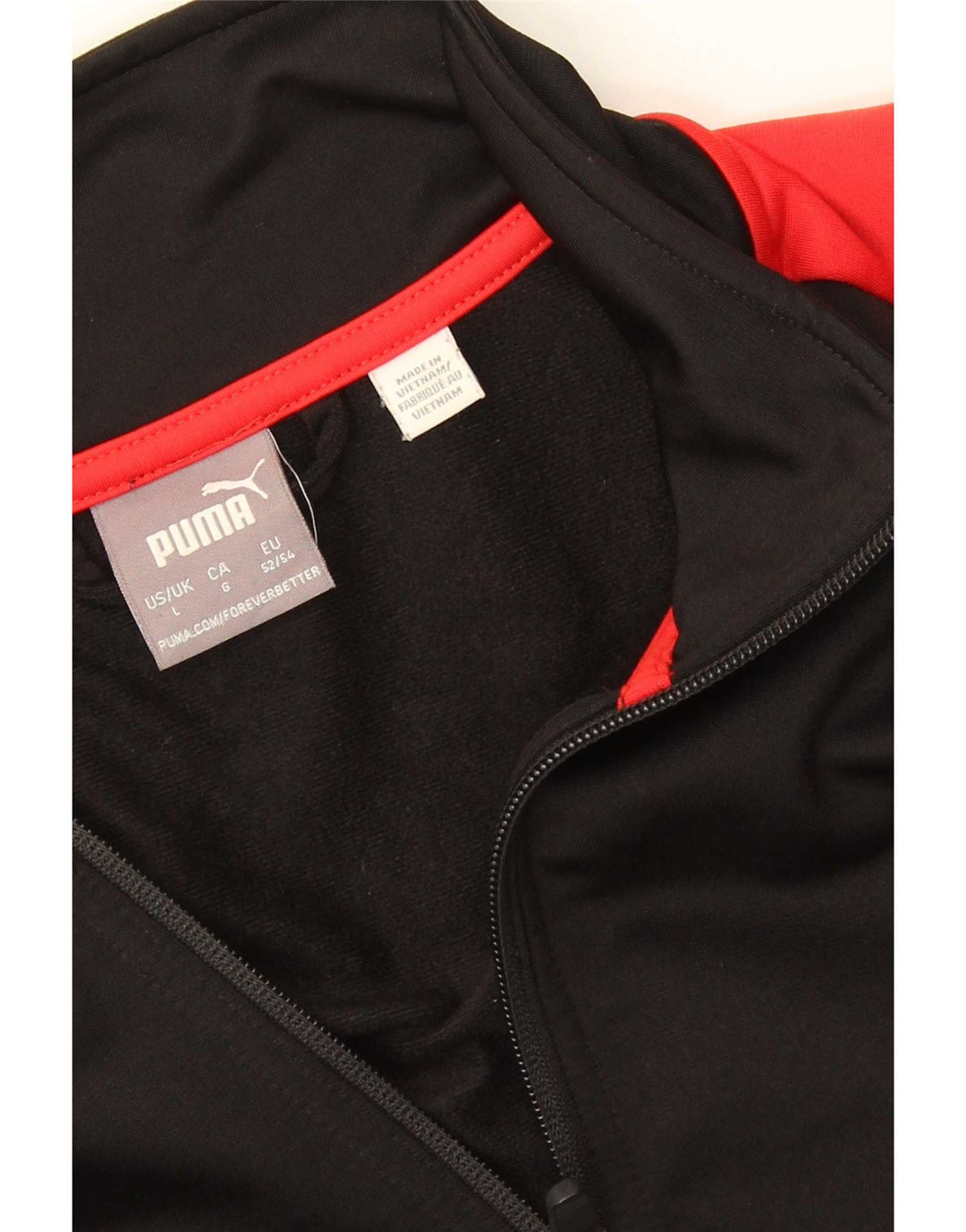 Jaqueta Puma Masculina Treino Top Grande Bloco Colorido Preto