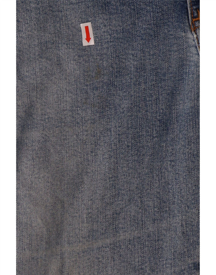 Wrangler Mens Straight Jeans W36 L34 Azul Algodão Clássico