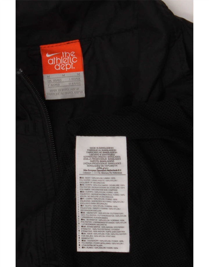 Nike Mens Tracksuit Top Jacket UK 38/40 Médio Preto Colourblock Nylon
