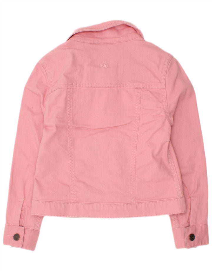 Jaqueta jeans feminina Fat Face 7-8 anos algodão rosa