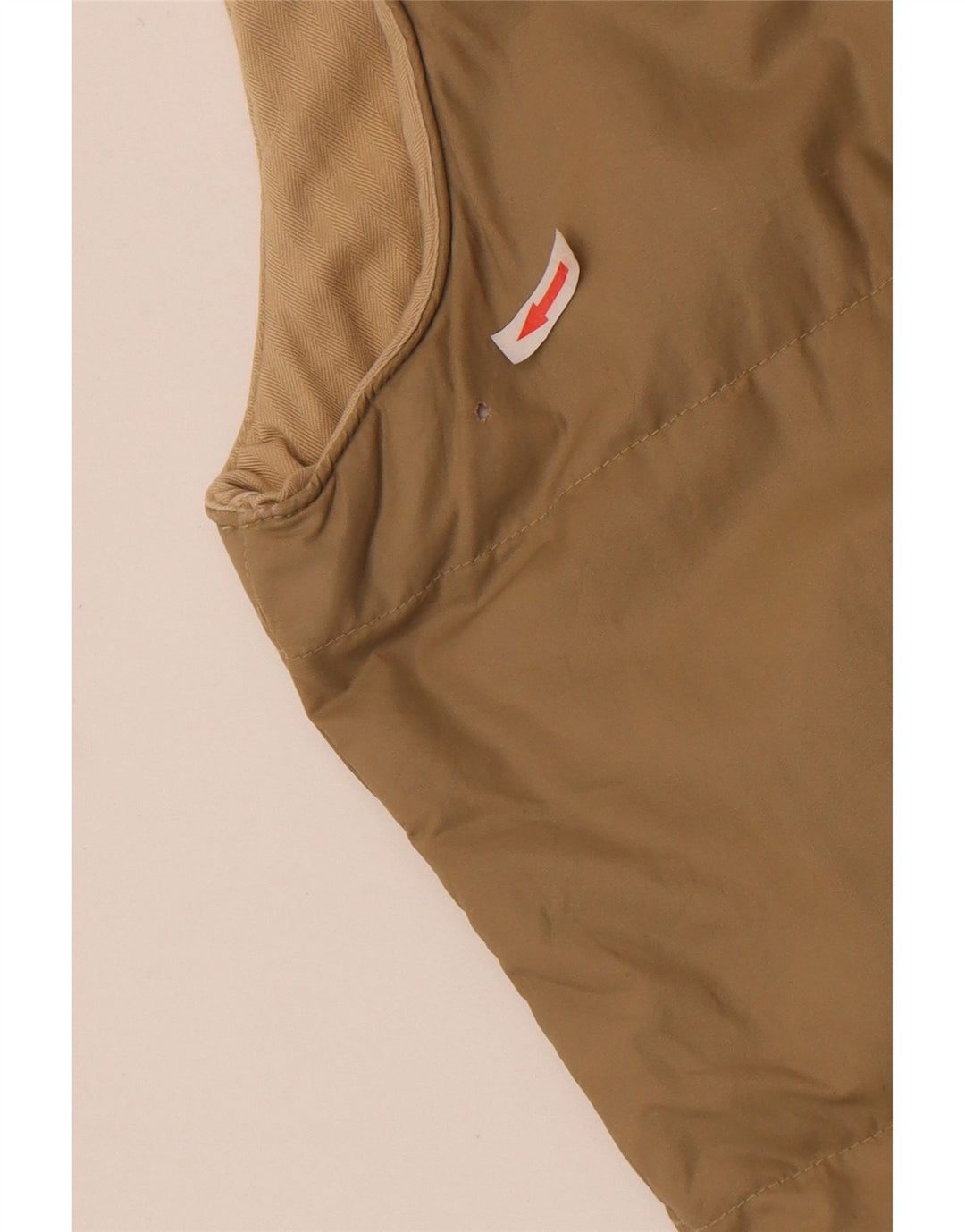 Colete acolchoado masculino Murphy & Nye UK 36 pequeno bege nylon