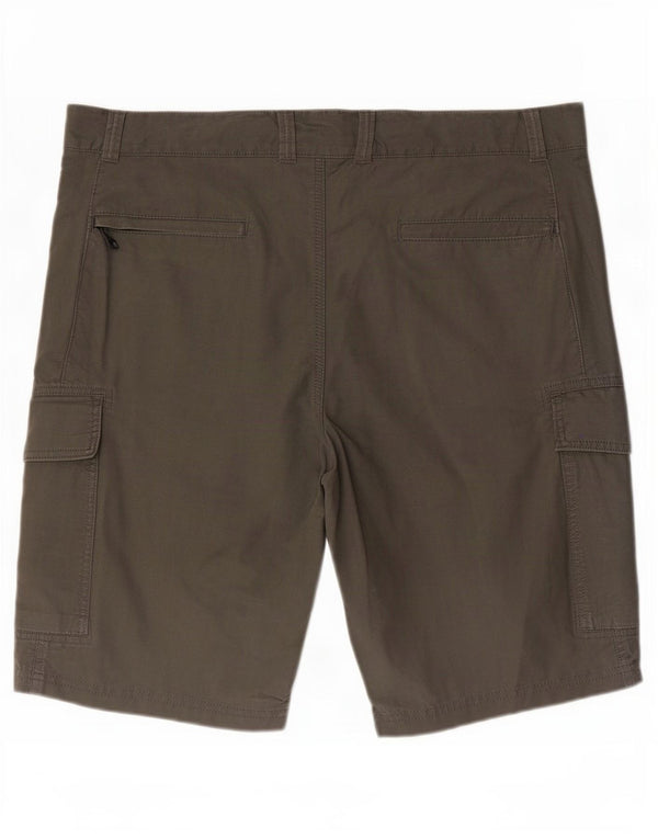 Shorts cargo masculino Marks & Spencer W40 XL algodão cáqui