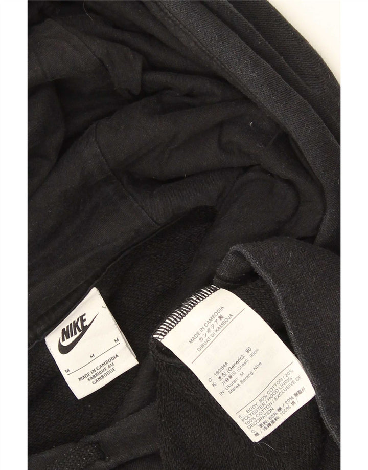 Nike Mens Hoodie Jumper Médio Algodão Preto
