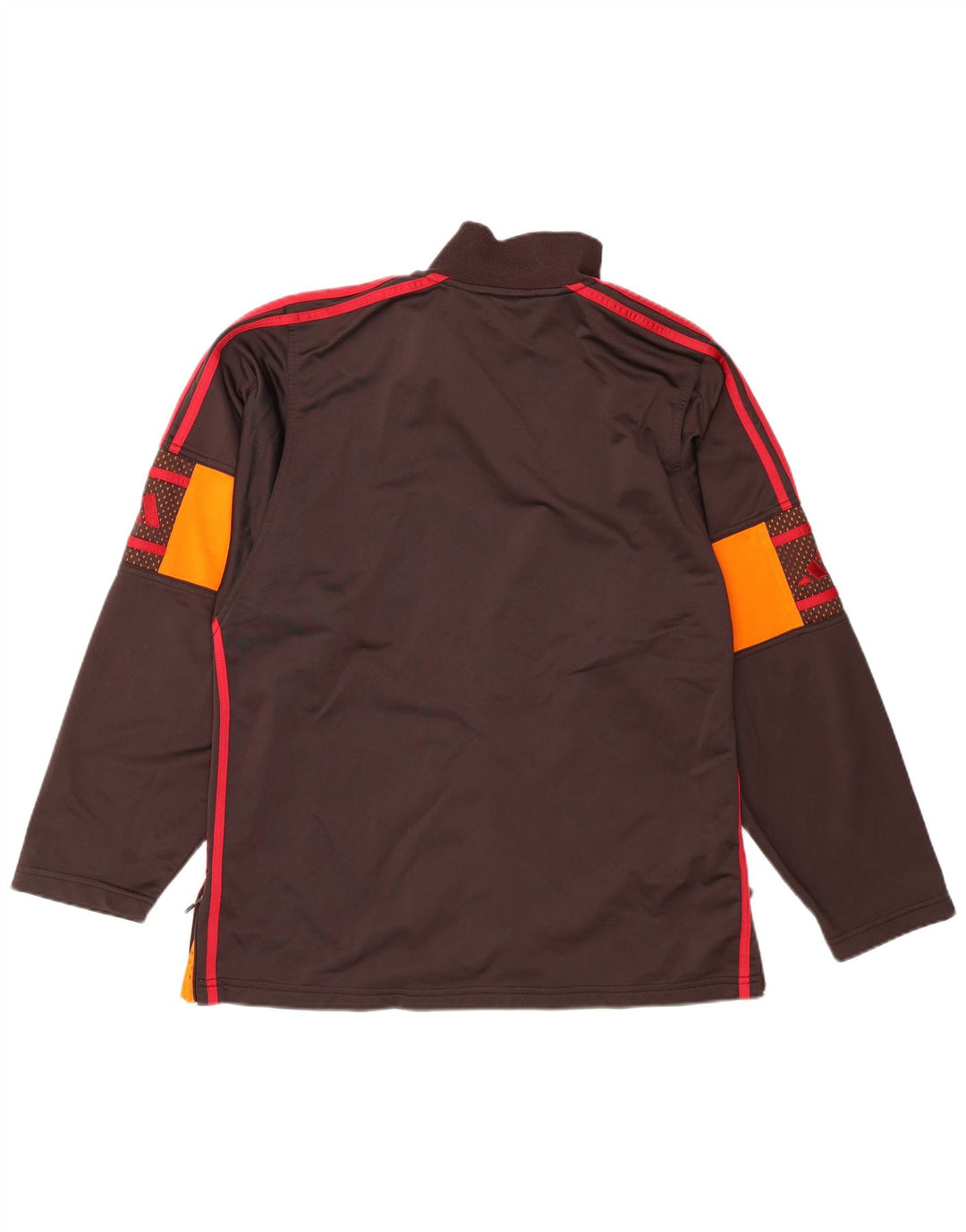 Adidas Mens Tracksuit Top Jacket UK 38/40 Médio Marrom Poliéster