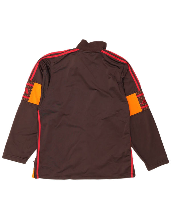 Adidas Mens Tracksuit Top Jacket UK 38/40 Médio Marrom Poliéster