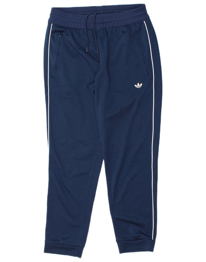 Adidas Mens Treino Calças Joggers Médio Azul Marinho Poliéster
