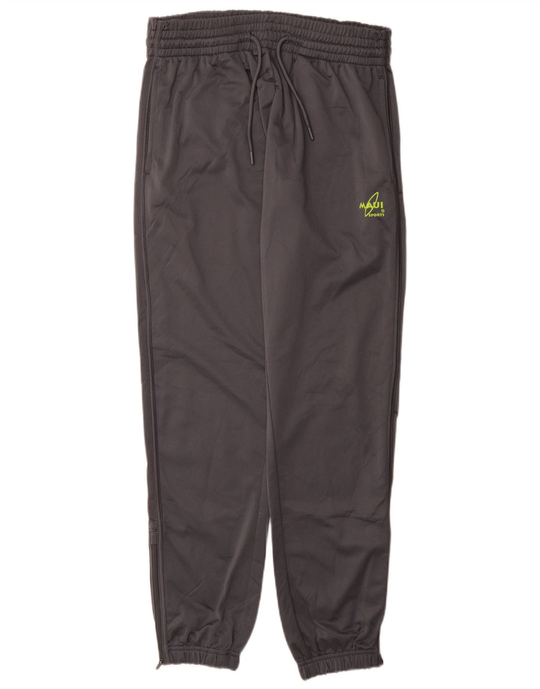 Maui and Sons Calça de treino masculina Joggers poliéster cinza médio