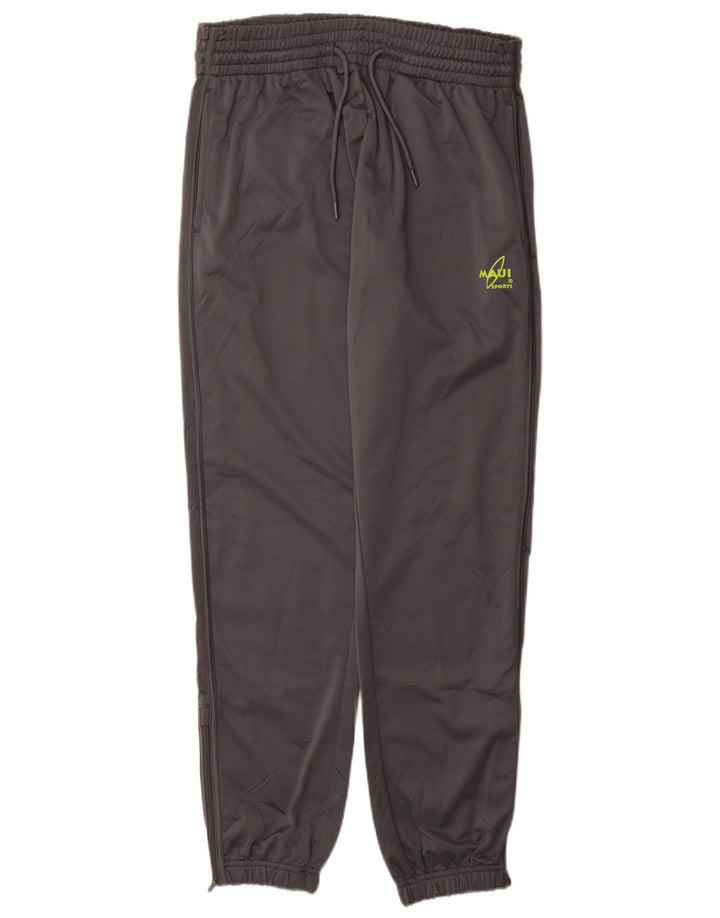 Maui and Sons Calça de treino masculina Joggers poliéster cinza médio