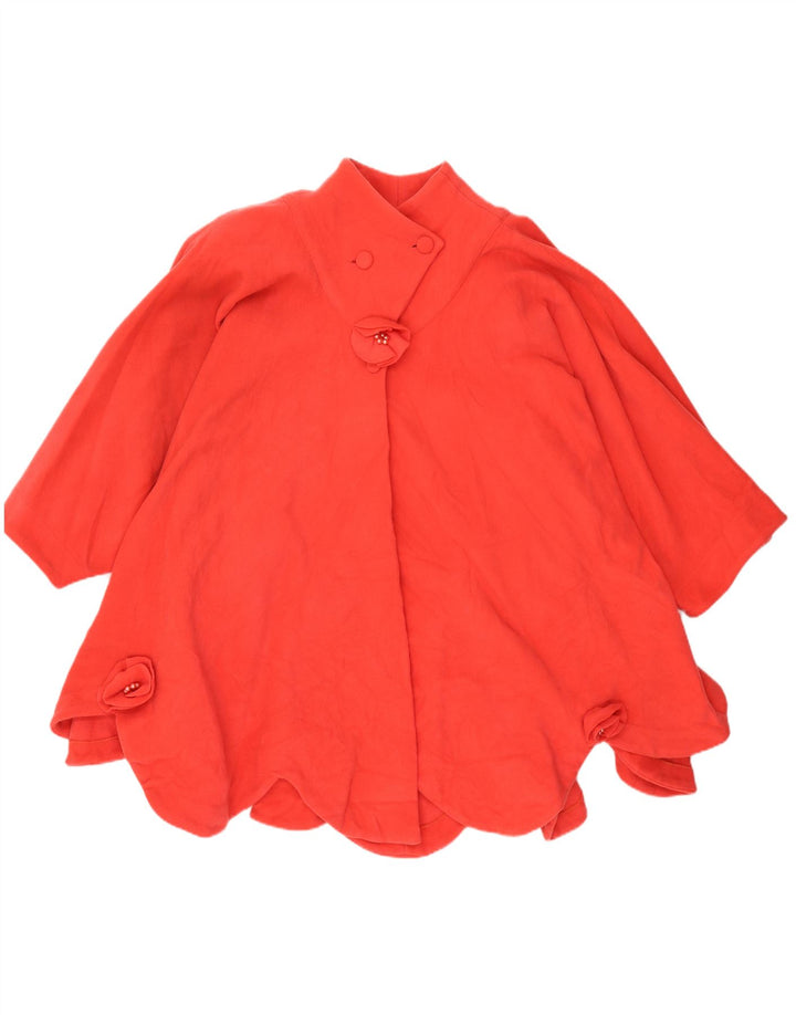 Casaco Poncho Vintage Feminino UK 20 2XL Vermelho