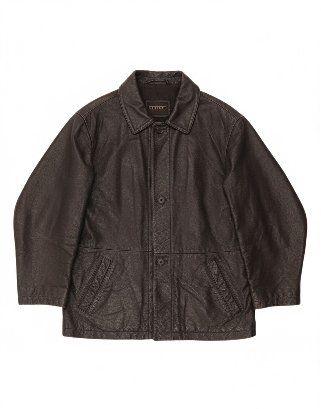 Jaqueta masculina de couro BARISAL IT 52 XL couro preto
