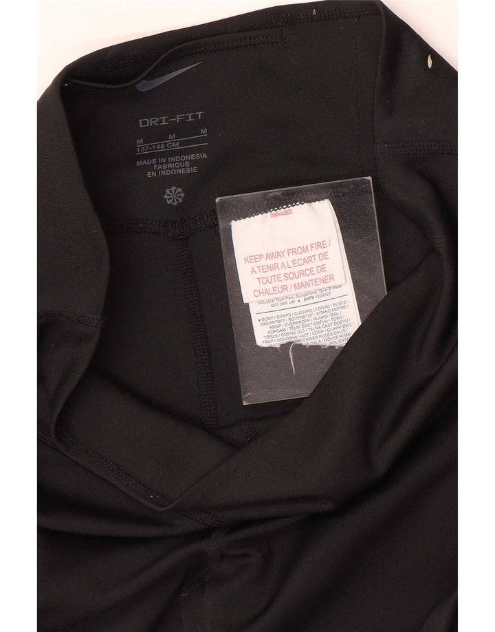 Leggings Nike Dri Fit para meninas 10-11 anos médio preto poliéster