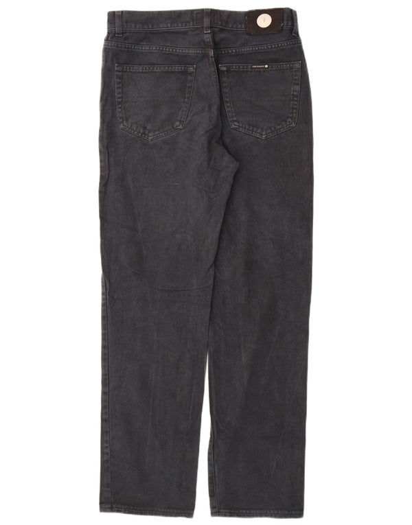 Trussardi Mens Straight Jeans W33 L32 Navy Blue Cotton