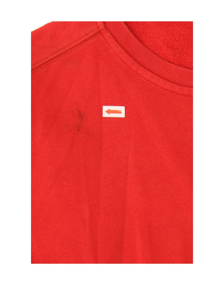NIKE Womens Sweatshirt Jumper UK 16/18 XL Vermelho Algodão