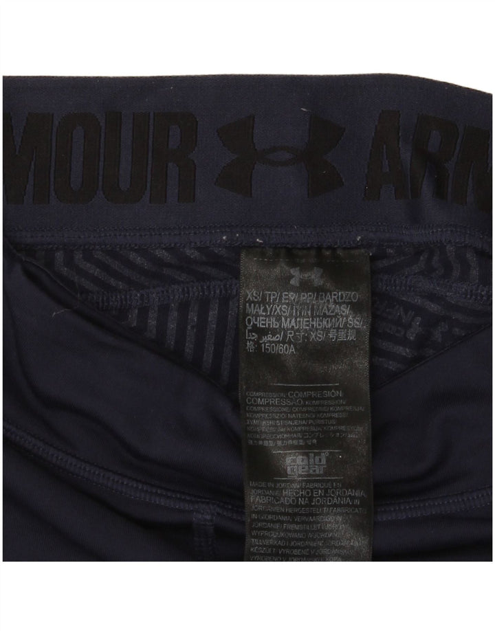 Leggings femininas Under Armour UK 4 XS azul marinho colorblock poliéster