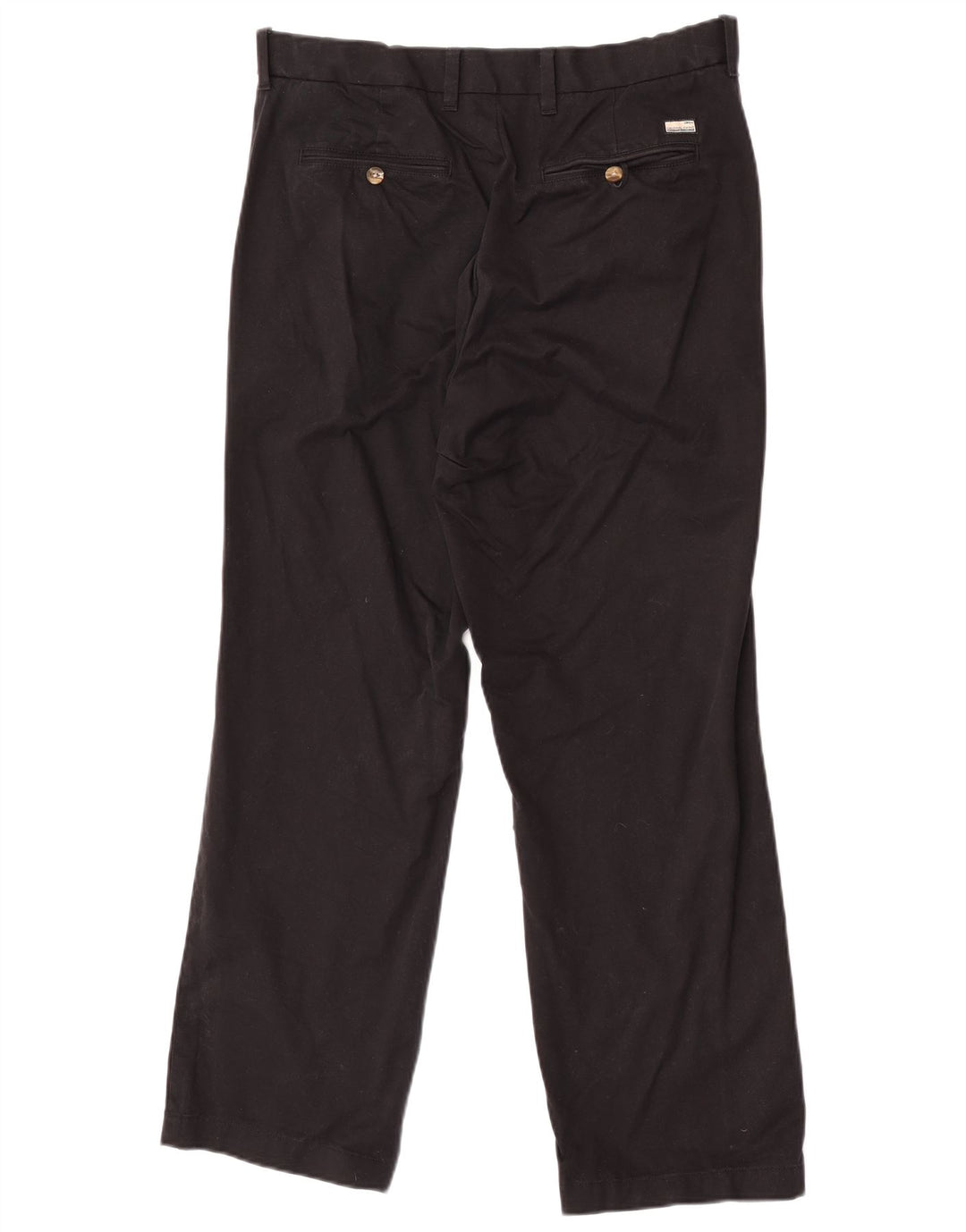 Calça chino reta masculina Marks & Spencer Blue Harbor W32 L29 preta