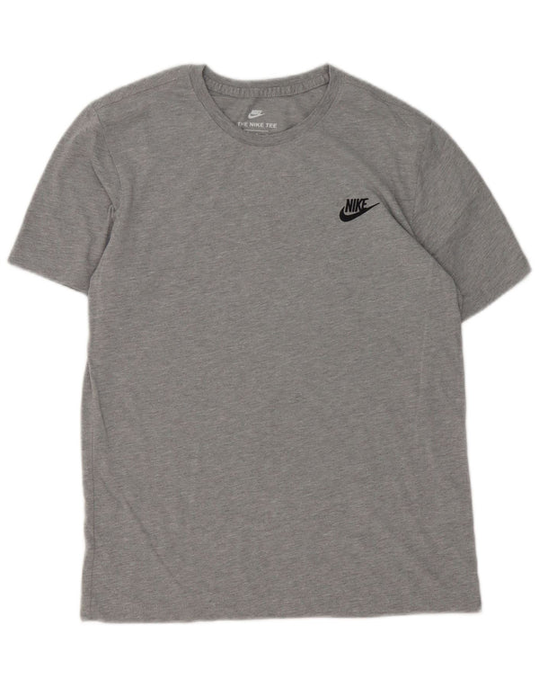 Camiseta masculina Nike Athletic Cut Top cinza médio algodão