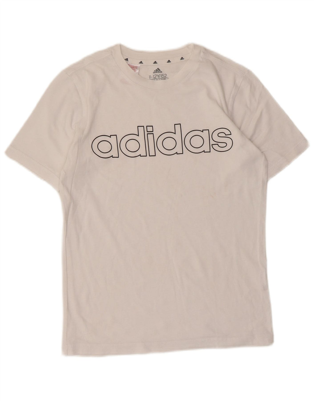 Camiseta Adidas Meninos Graphic Top 11-12 Anos Branco