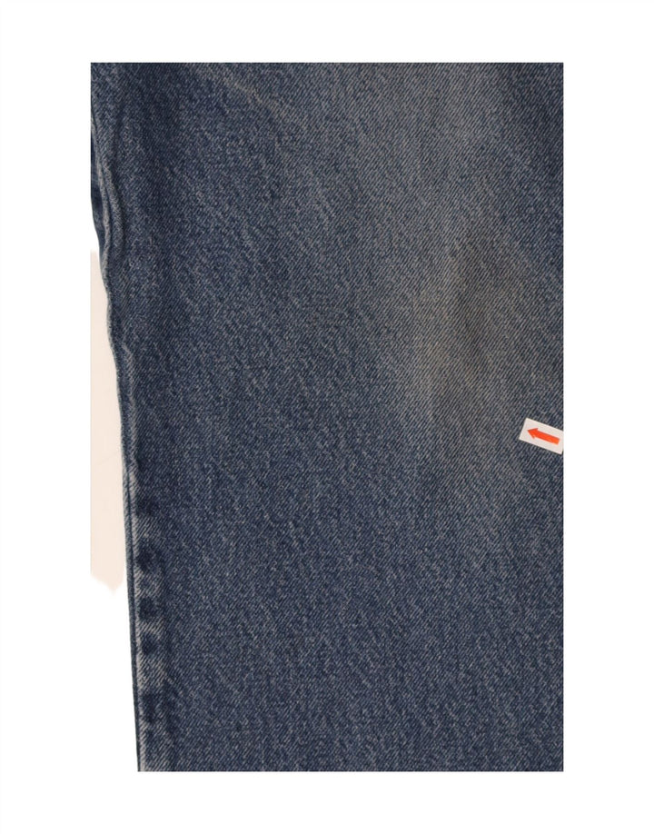 Calça jeans reta masculina WRANGLER regular fit W36 L34 algodão azul