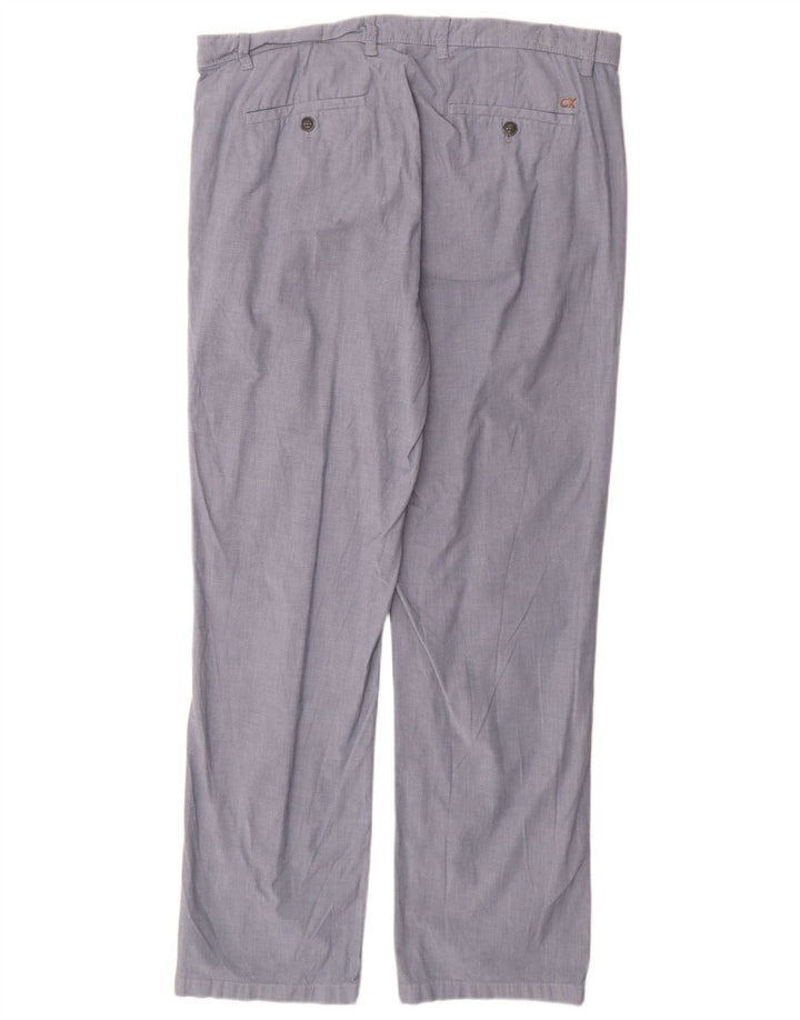 CALVIN KLEIN Calça Chino Masculina Reta W34 L32 Azul