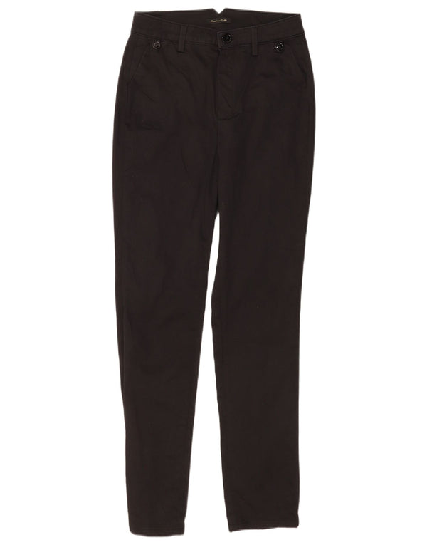 Calça Chino Skinny Feminina Massimo Dutti UE 34 2XS W24 L28 Preta