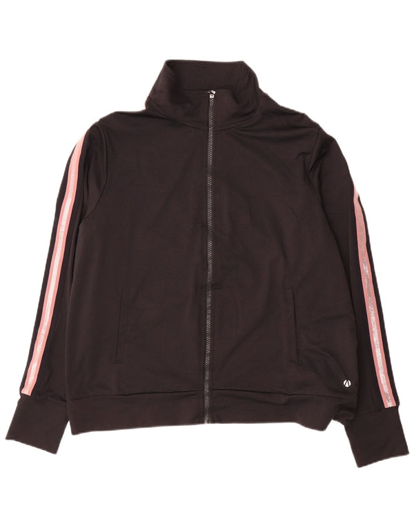 Jaqueta feminina de agasalho Marks & Spencer Reino Unido 18 XL preto colorblock