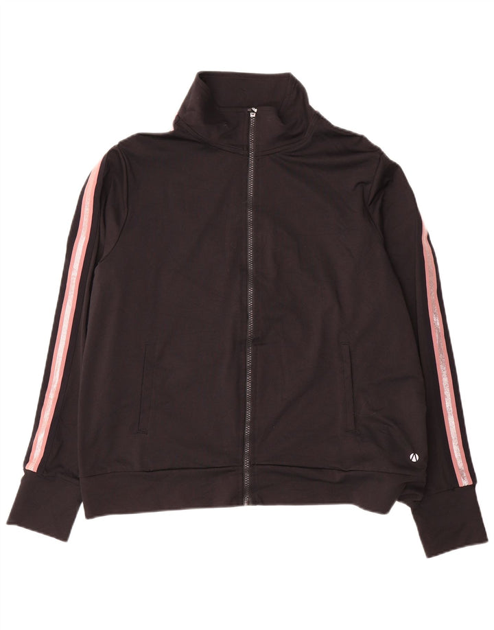 Jaqueta feminina de agasalho Marks & Spencer Reino Unido 18 XL preto colorblock