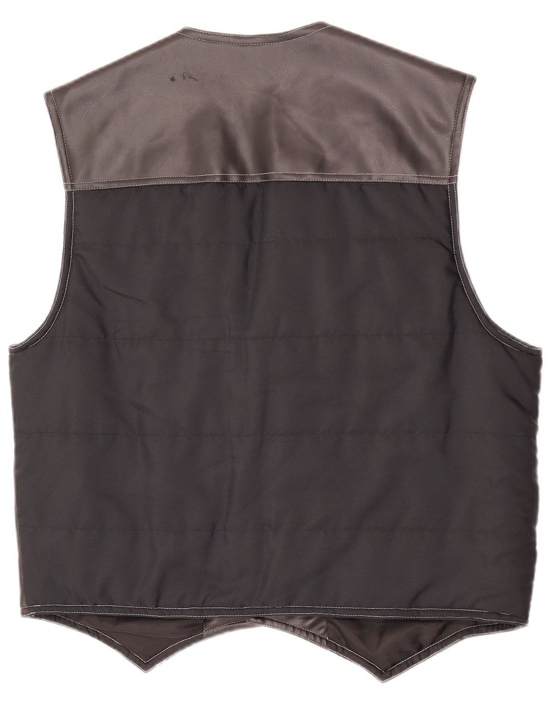Colete masculino de couro sintético Off Limits grande polivinil preto