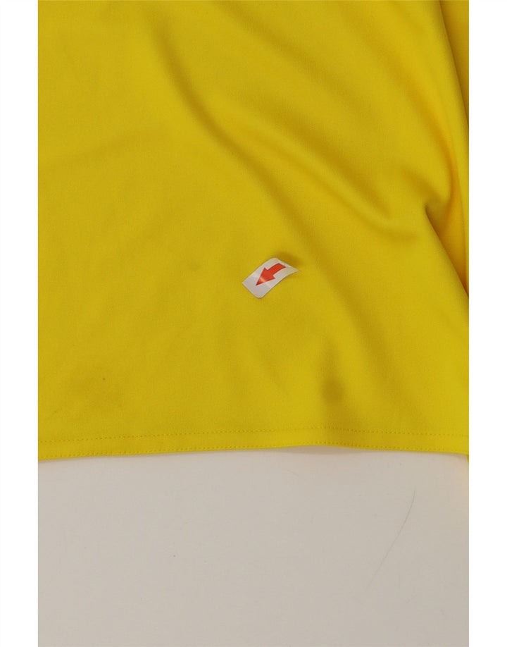 Adidas Mens Climalite Graphic Camiseta Top Médio Poliéster Amarelo