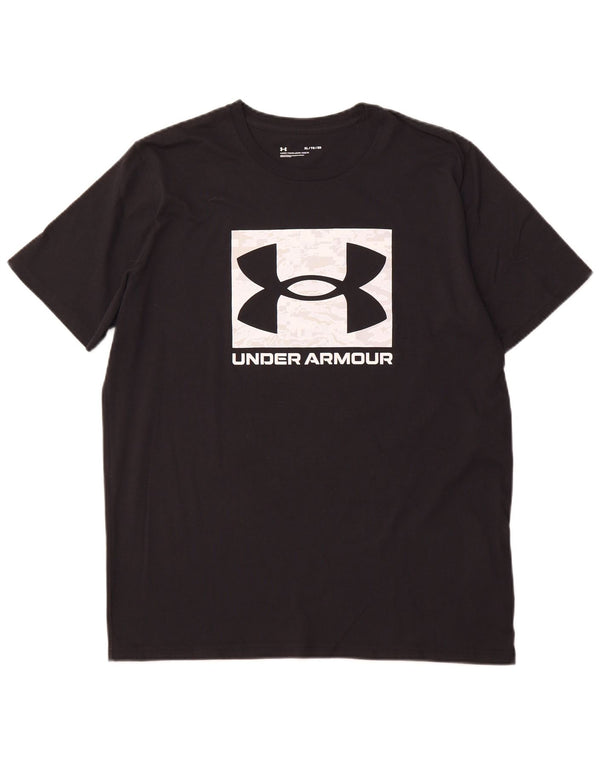 Camiseta gráfica masculina UNDER ARMOUR Top XL algodão preto