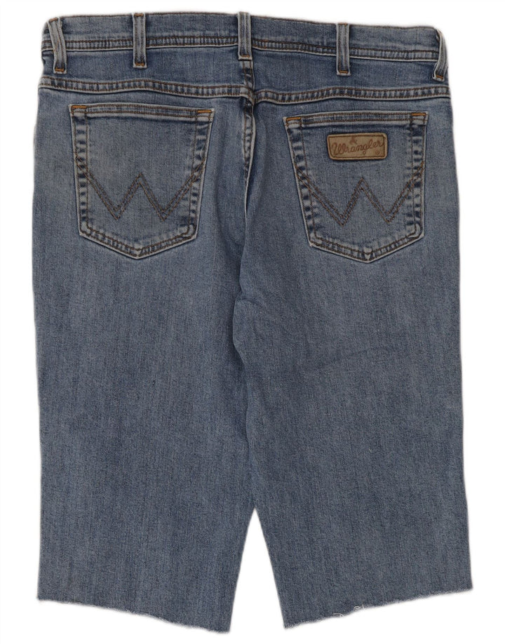 Bermuda masculina WRANGLER Texas Stretch Denim W36 grande algodão azul