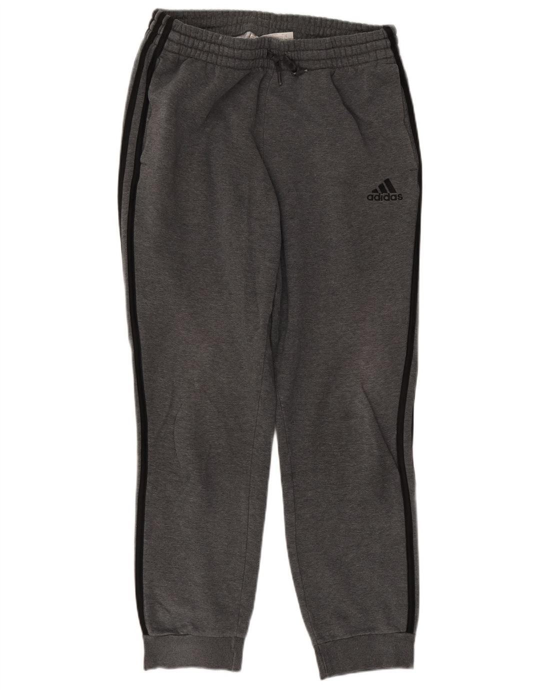 Calça de treino masculina Adidas Joggers cinza médio algodão