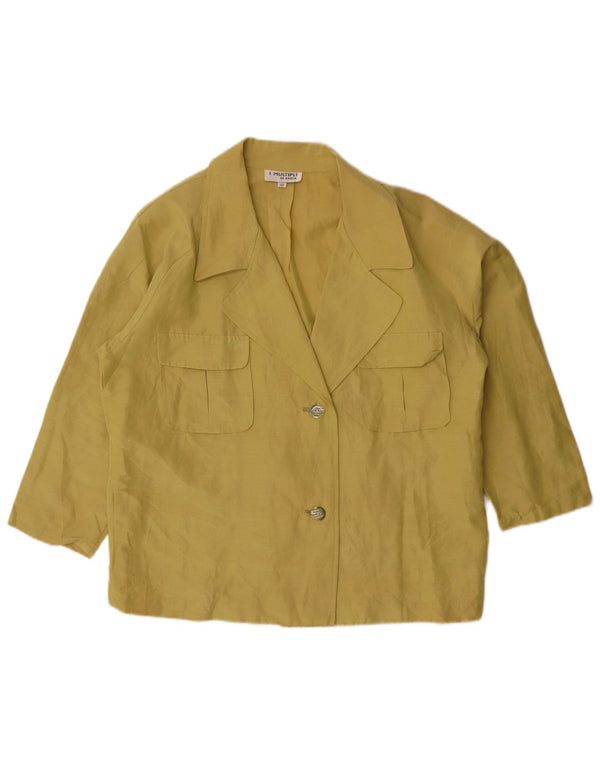 Blusa feminina Krizia IT 48 XL Amarelo