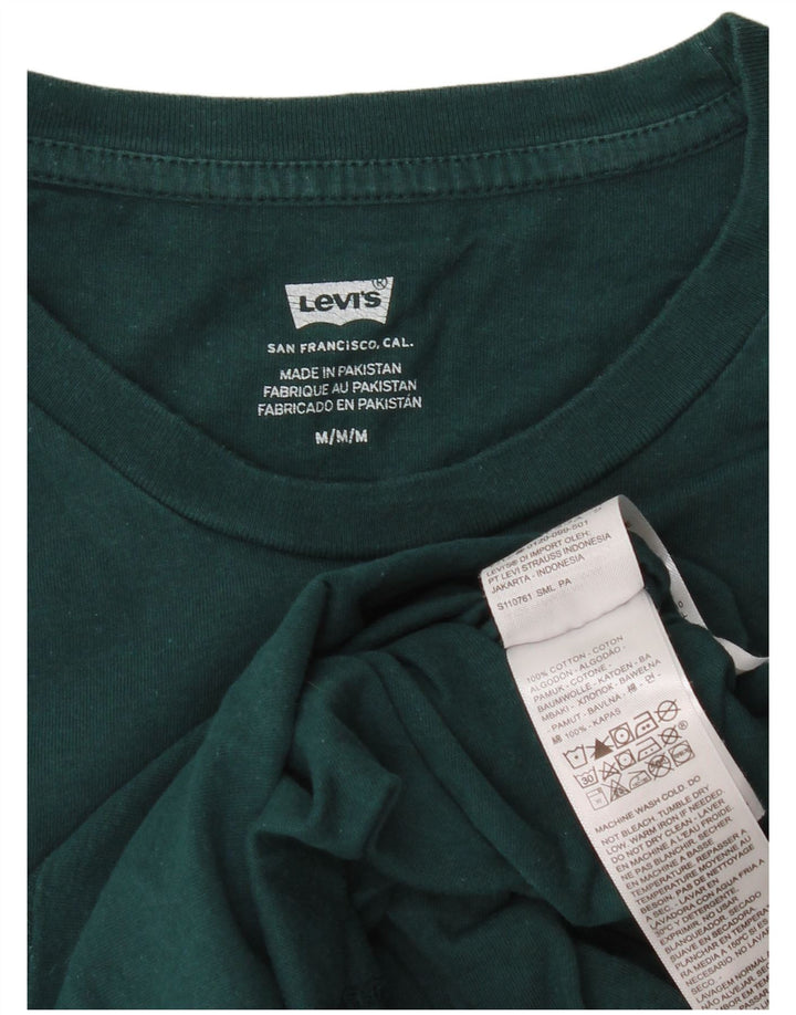 Camiseta gráfica masculina Levi's Top médio algodão verde