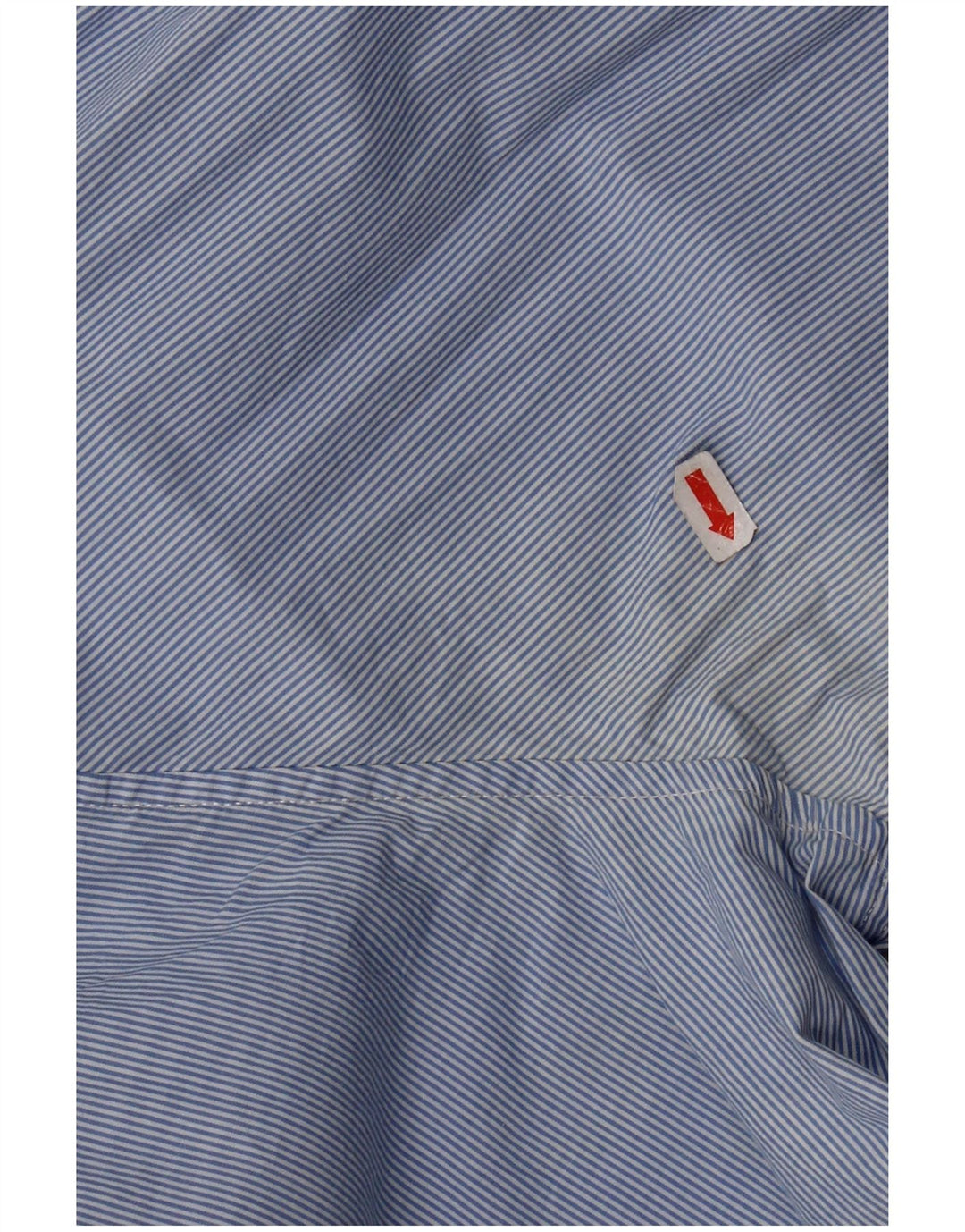 Camisa masculina clássica de ajuste da Crew Clothing 3XL algodão listrado azul