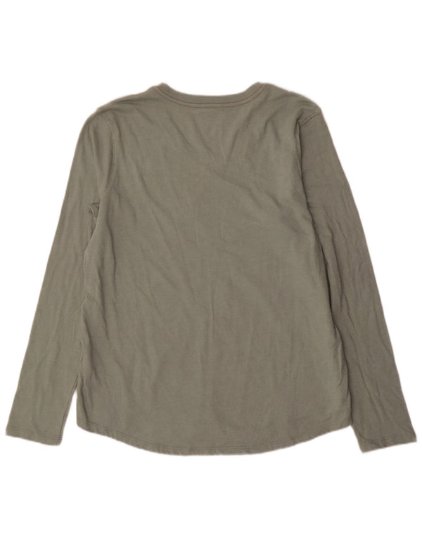Top feminino Carhartt com ajuste relaxado e manga comprida US 16/18 XL algodão verde