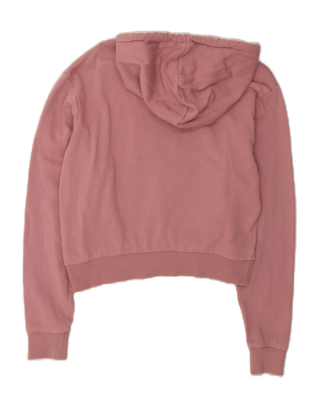 VANS Womens Oversized Crop Graphic Hoodie Jumper UK 6 XS Pink Cotton Vintage Vans and Second-Hand Vans from Messina Hembry 