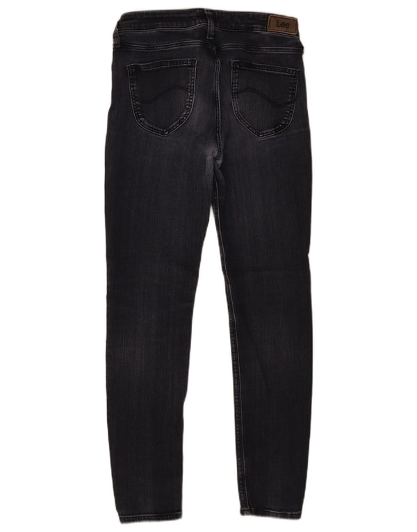 Lee Womens Scarlett Skinny Jeans W28 L28 Algodão Cinza