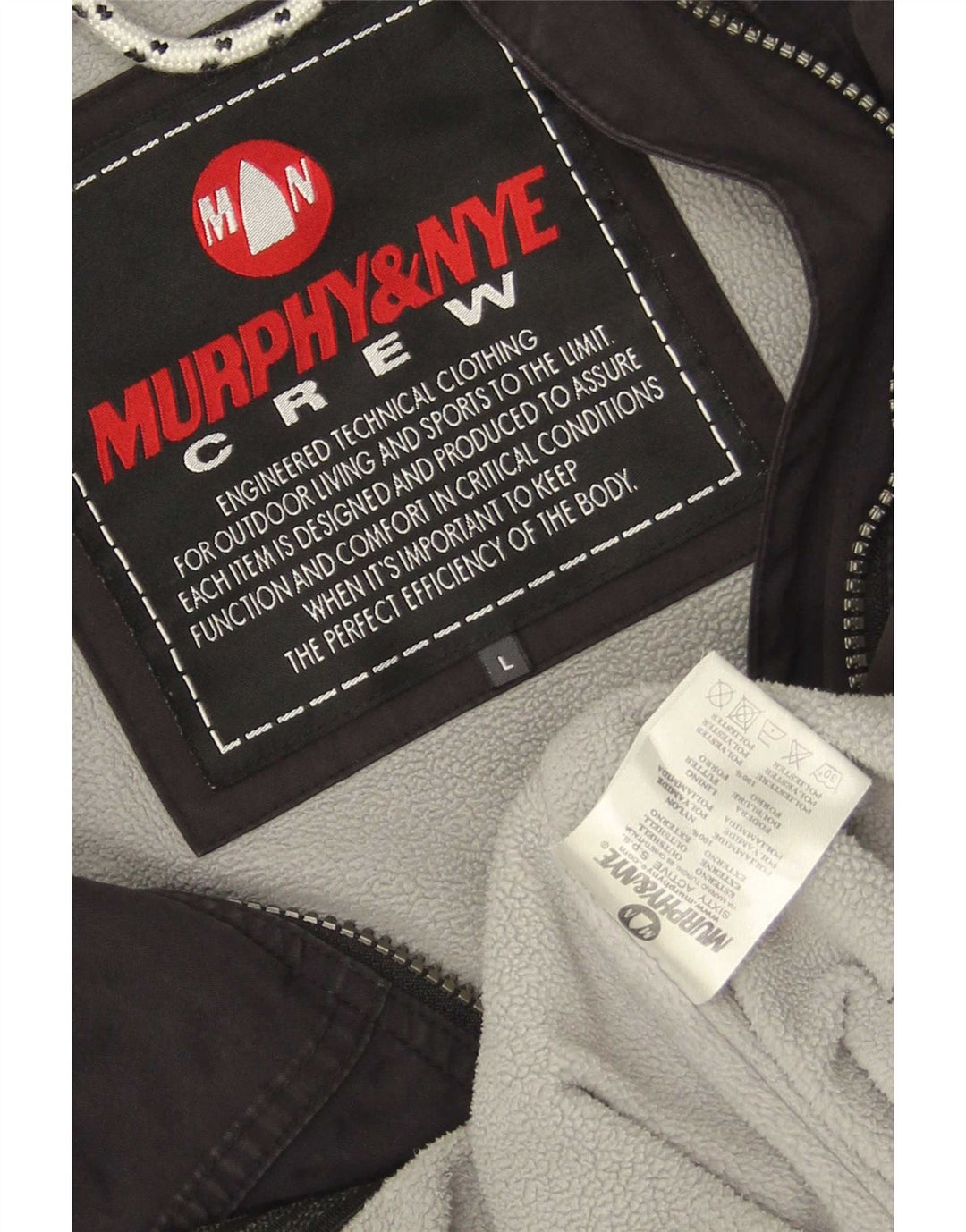Jaqueta corta-vento masculina Murphy & Nye UK 40 grande poliamida preta