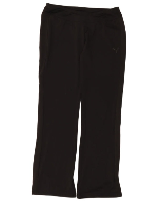 Calça de treino feminina Puma UK 16 grande poliéster preto