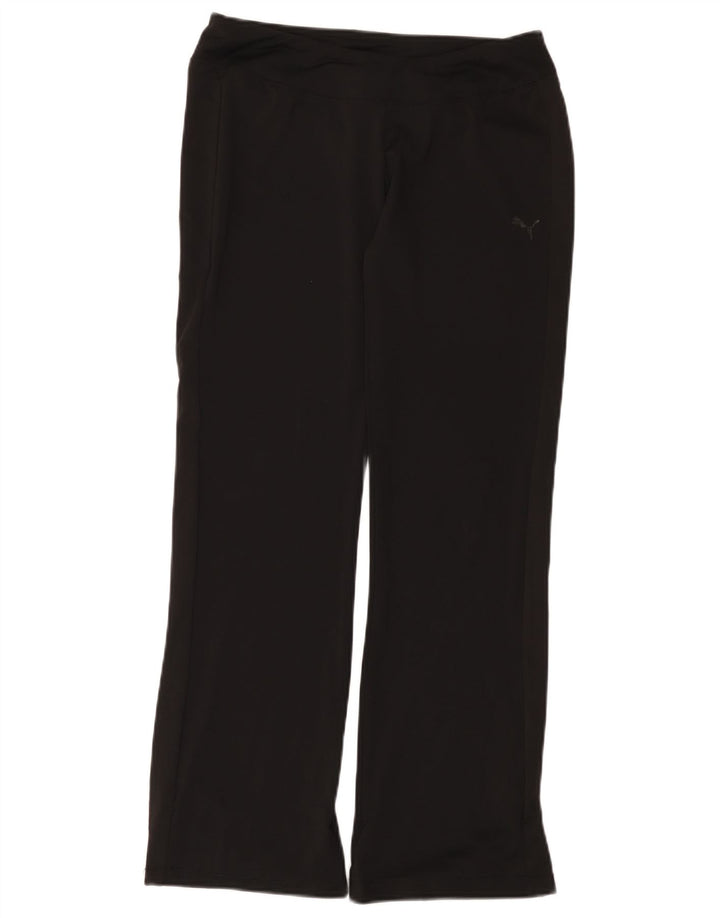 Calça de treino feminina Puma UK 16 grande poliéster preto