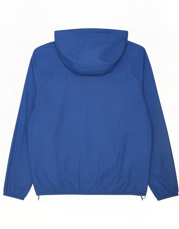 Jaqueta de chuva masculina Tommy Hilfiger com capuz Reino Unido 42 XL azul nylon