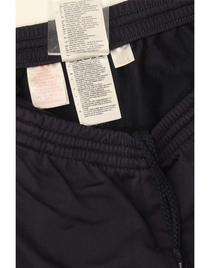 Calças de treino masculinas ADIDAS grandes poliéster azul marinho