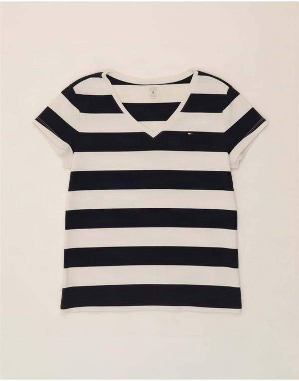 Camiseta Tommy Hilfiger Mulher Top UK 18 XL Azul Marinho Listrado