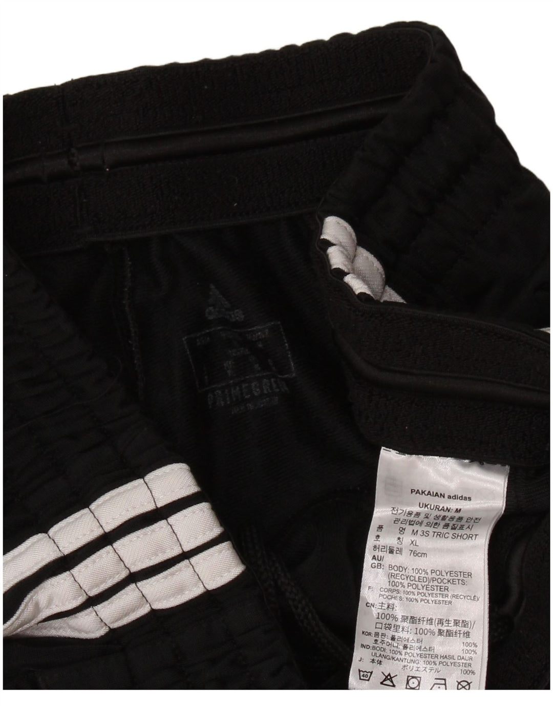 Adidas Mens Primegreen Sport Shorts Médio Preto Poliéster