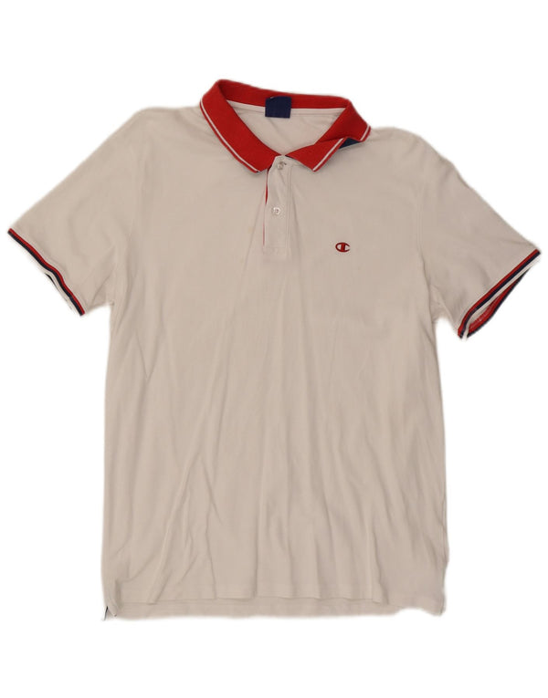 Camisa polo masculina de rugby Champion XL branca