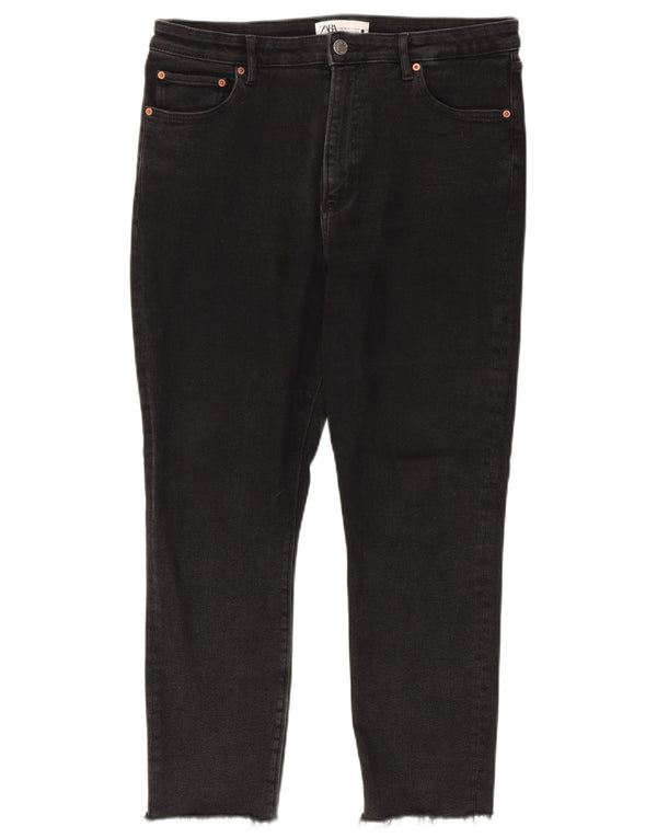 Calça jeans skinny feminina Zara EU 44 XL W34 L26 preta