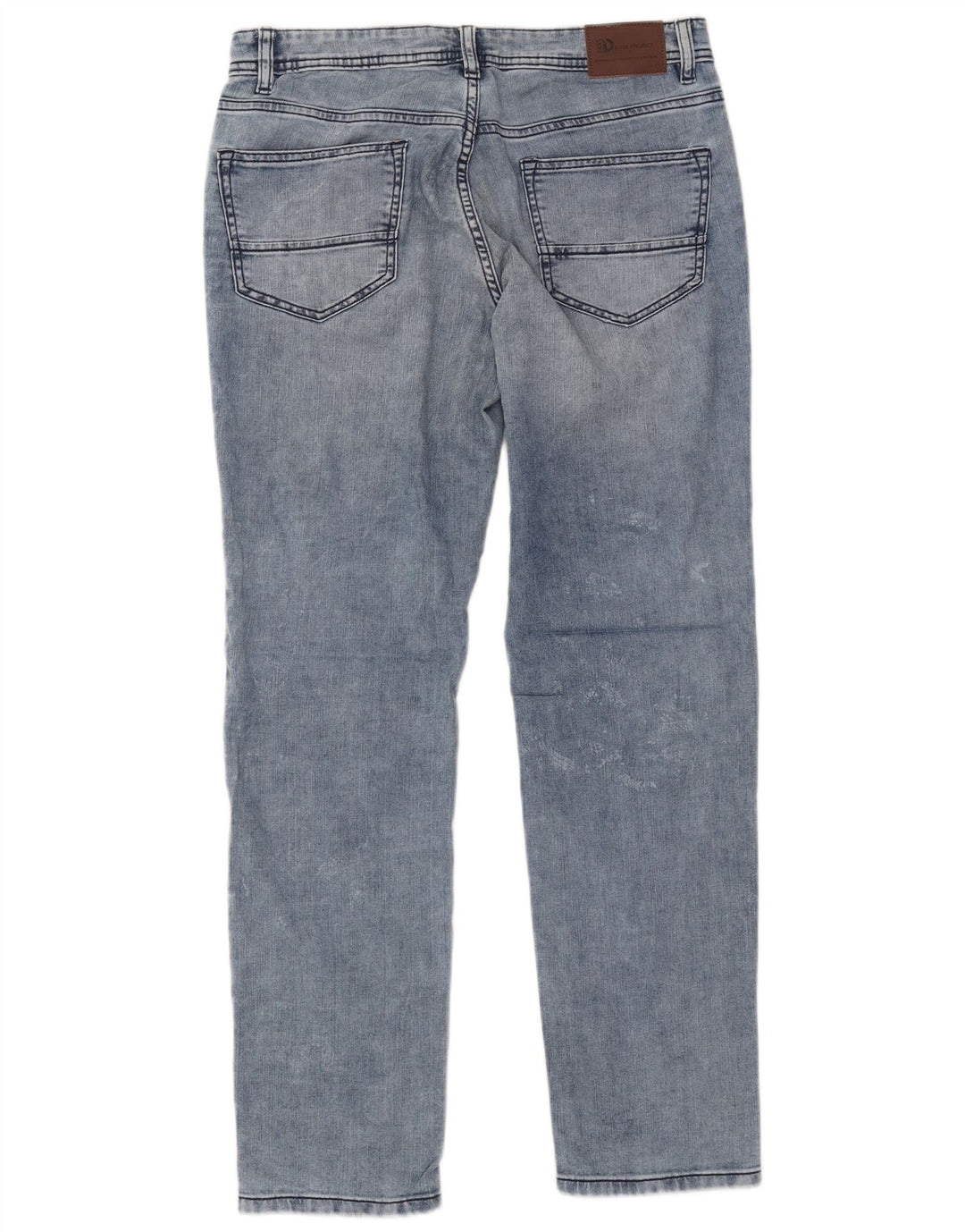 Calça jeans feminina Dack's Tapered IT 48 XL W34 L32 azul algodão