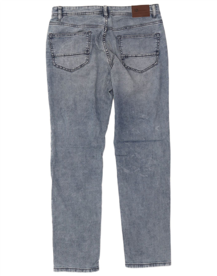 Calça jeans feminina Dack's Tapered IT 48 XL W34 L32 azul algodão