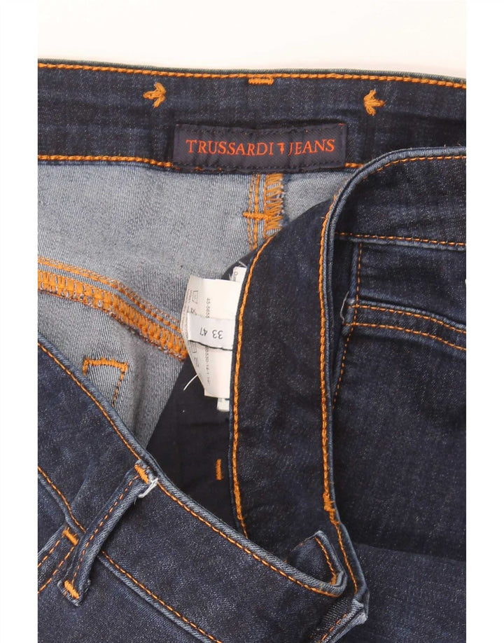Trussardi Jeans Slim Feminino W33 L30 Azul Marinho