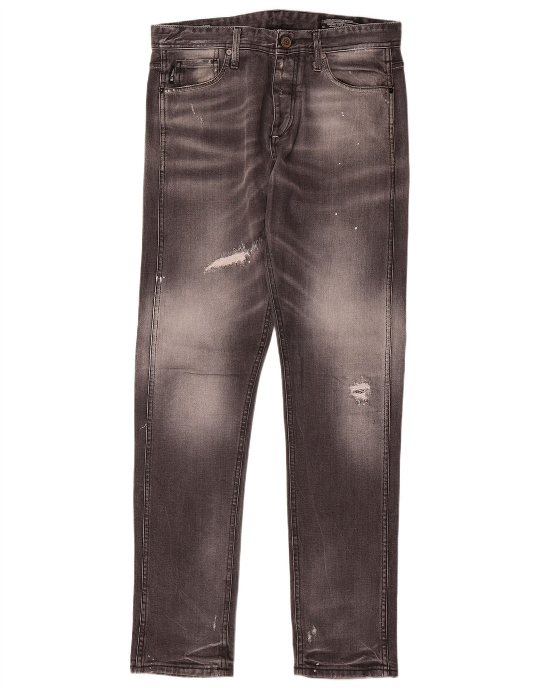 Jeans masculinos Jack & Jones desgastados slim W32 L33 cinza